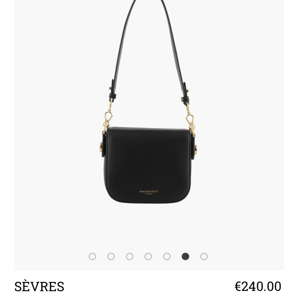 Pourchet Paris Sevres black flap bag small - Picture 5 of 17